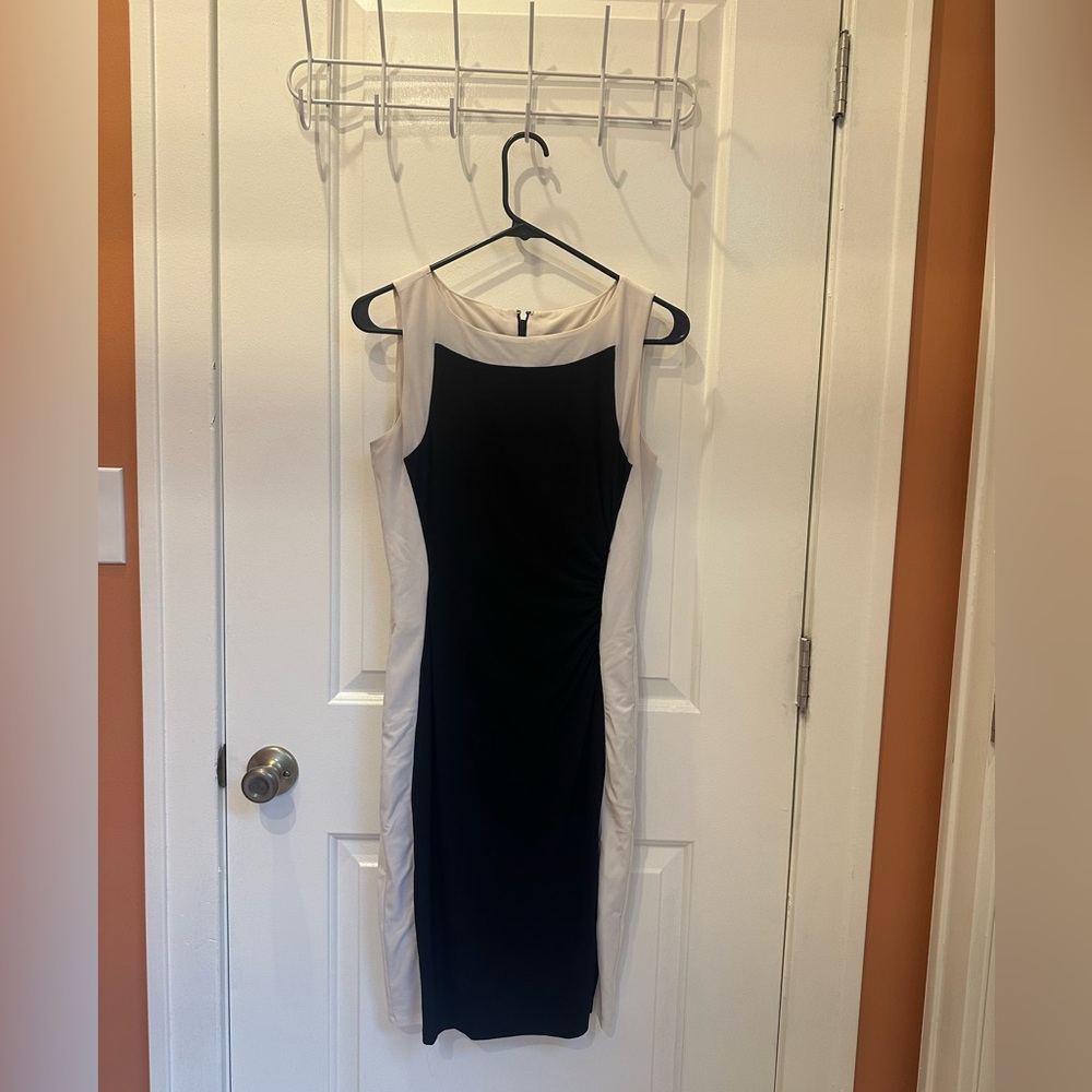 Ralph Lauren Black and Cream Dress